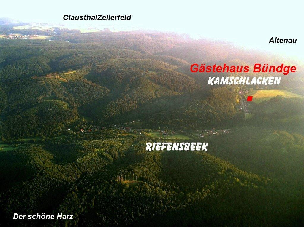 Gaestehaus Buendge Kamschlacken Exteriör bild